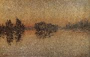 Paul Signac Sunset oil painting
